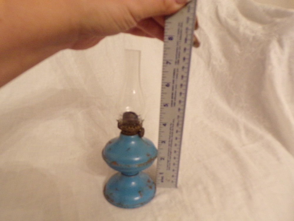 VTG Mini Blue Metal Lantern
