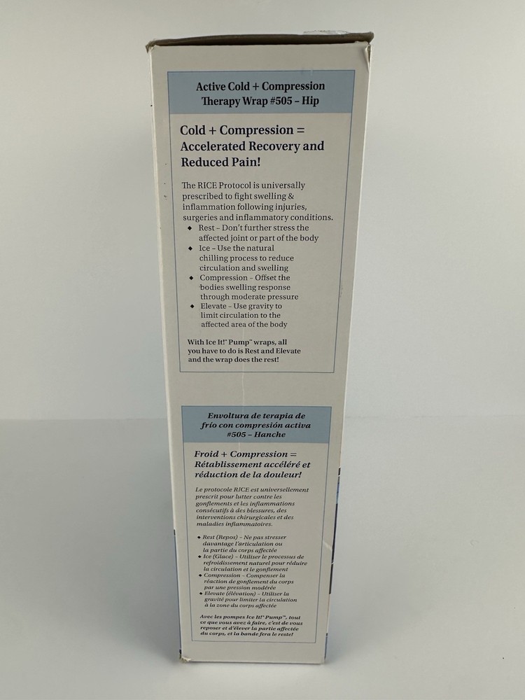 Battle Creek Ice It Pump Cold Therapy Hip Compression Wrap System Open Box