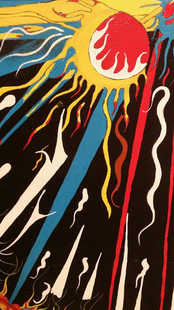 Painting Psychedelic Shaman Mandala