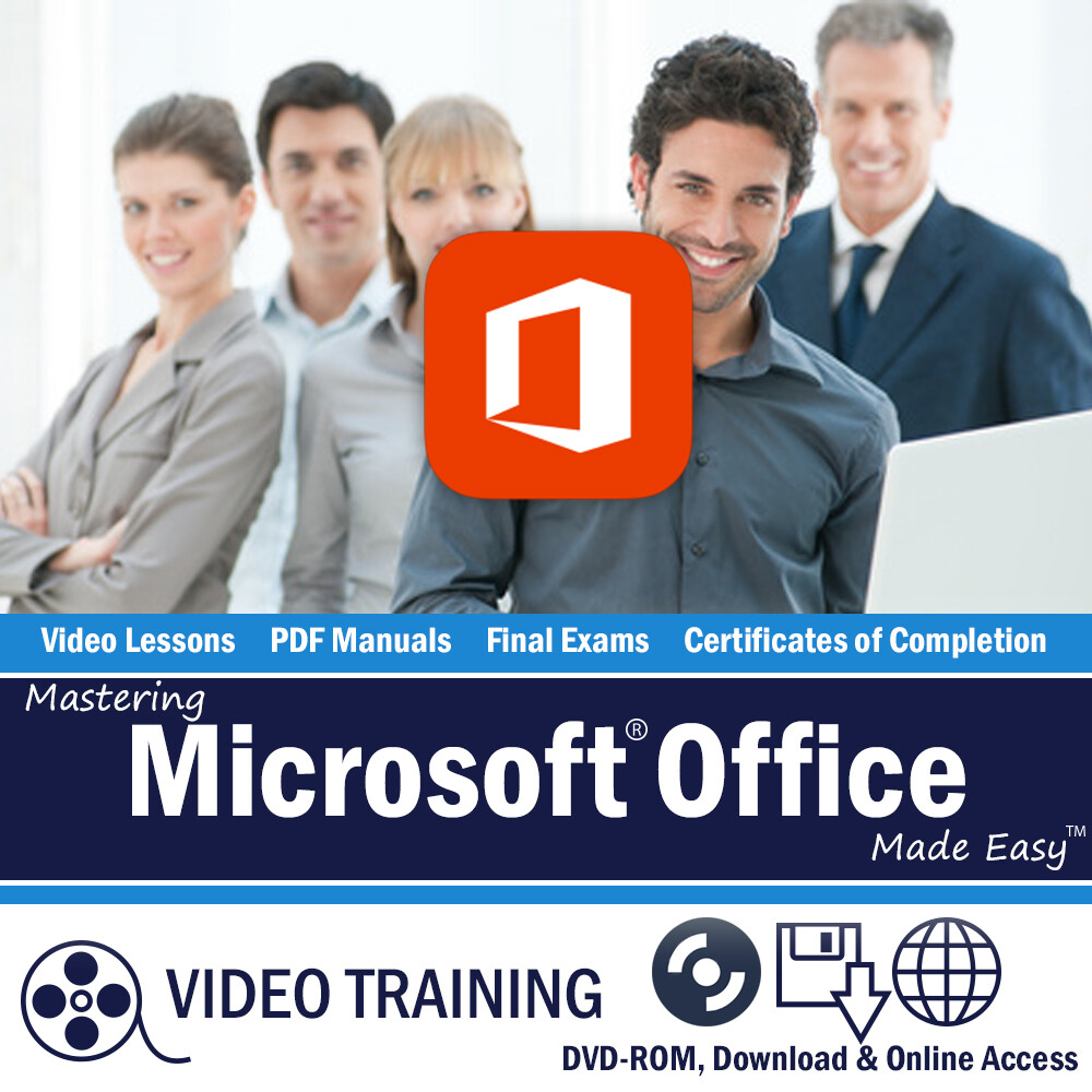 Learn MICROSOFT OFFICE PRO 2019 & 365 Training Tutorial DVD-ROM Course 39 Hours