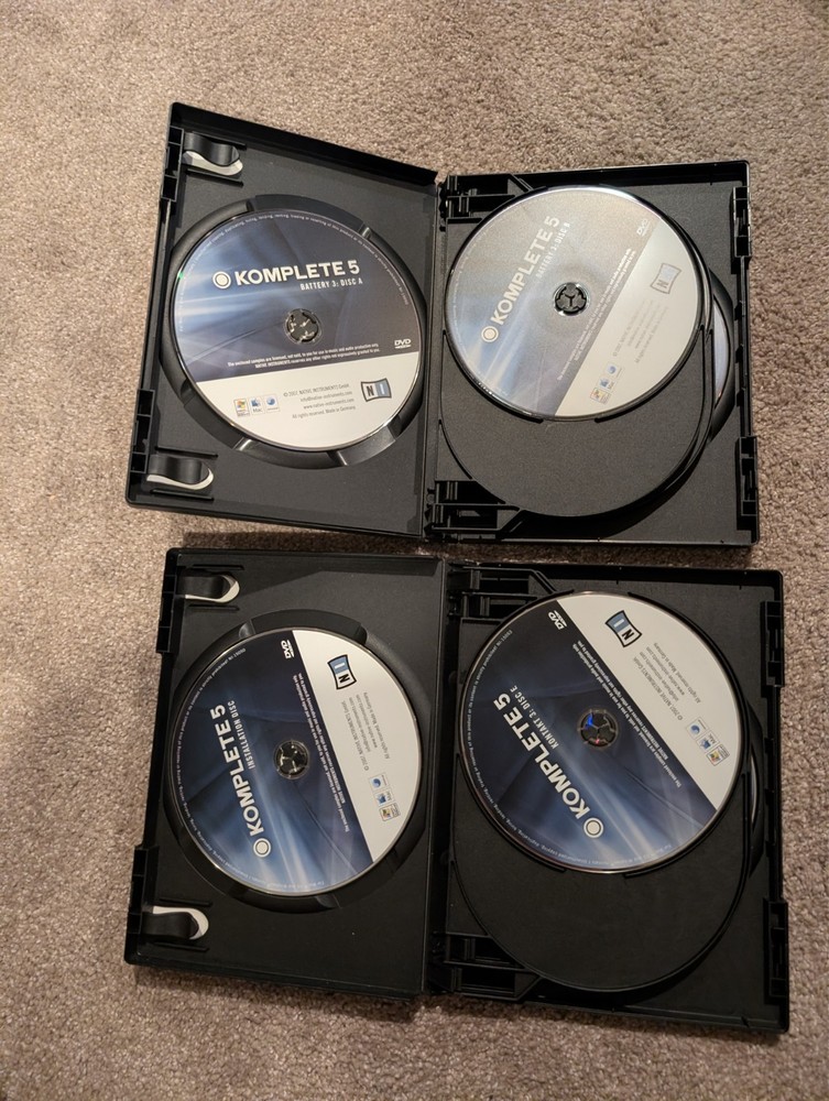 READ The Native Instruments Collection Komplete 5 DVDs manuals serial number.