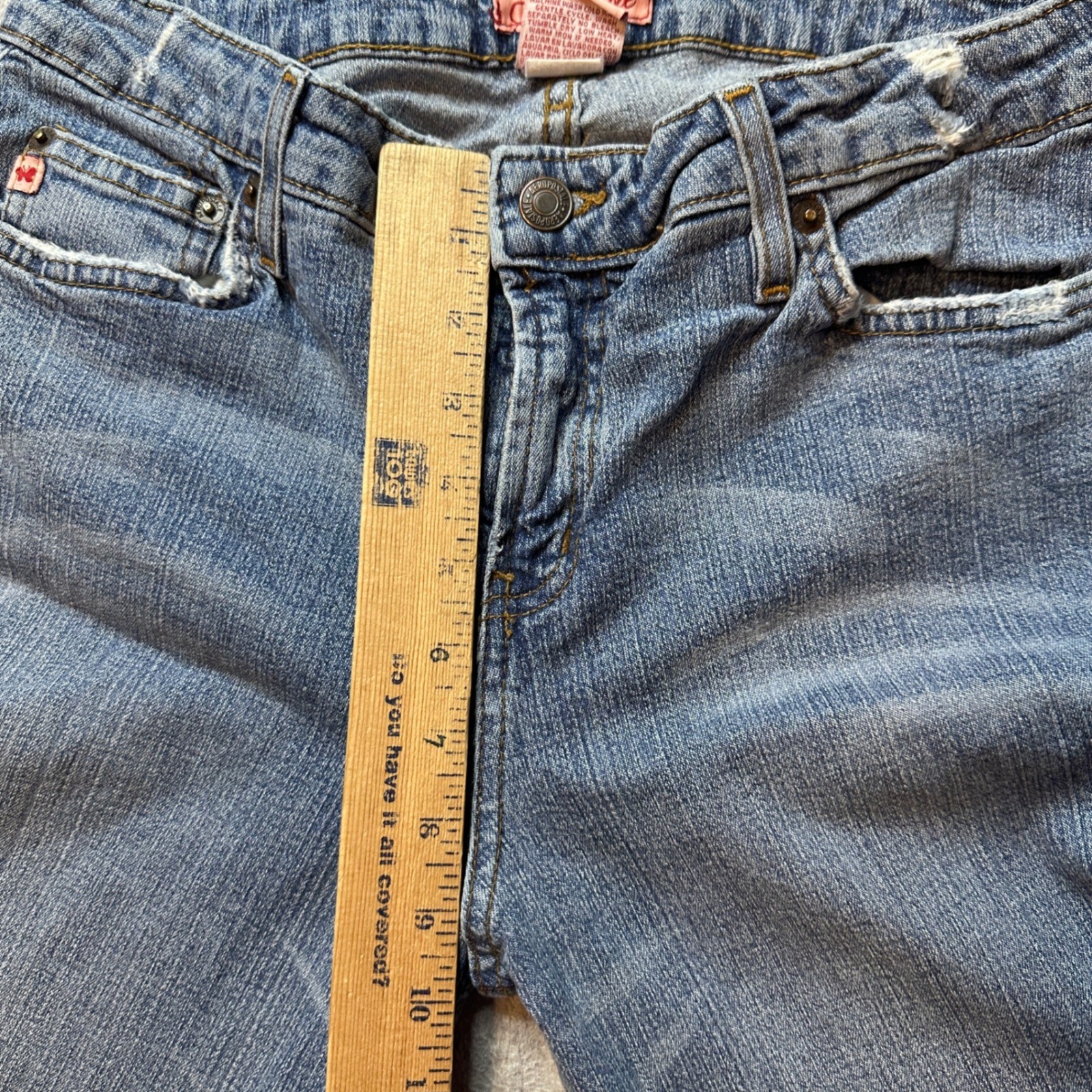 Aeropostale Jeans Womens 13/14 Blue Bootcut Medium Wash Stretch Denim Y2K Style