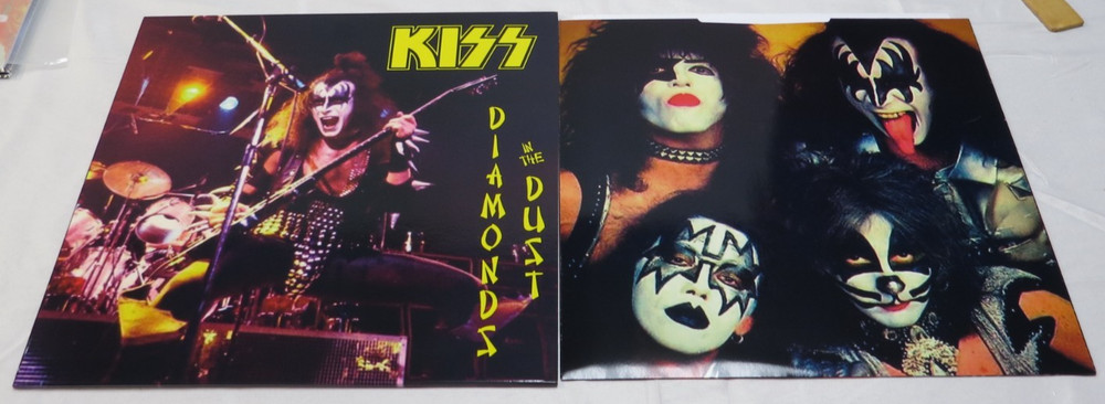 KISS DIAMONDS IN THE DUST PURPLE SPARKLE VINYL RECORD
