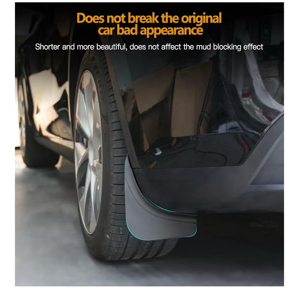 HSB Compatible for Tesla Model Y Mud Flaps Splash Guards 2020-2024 Models