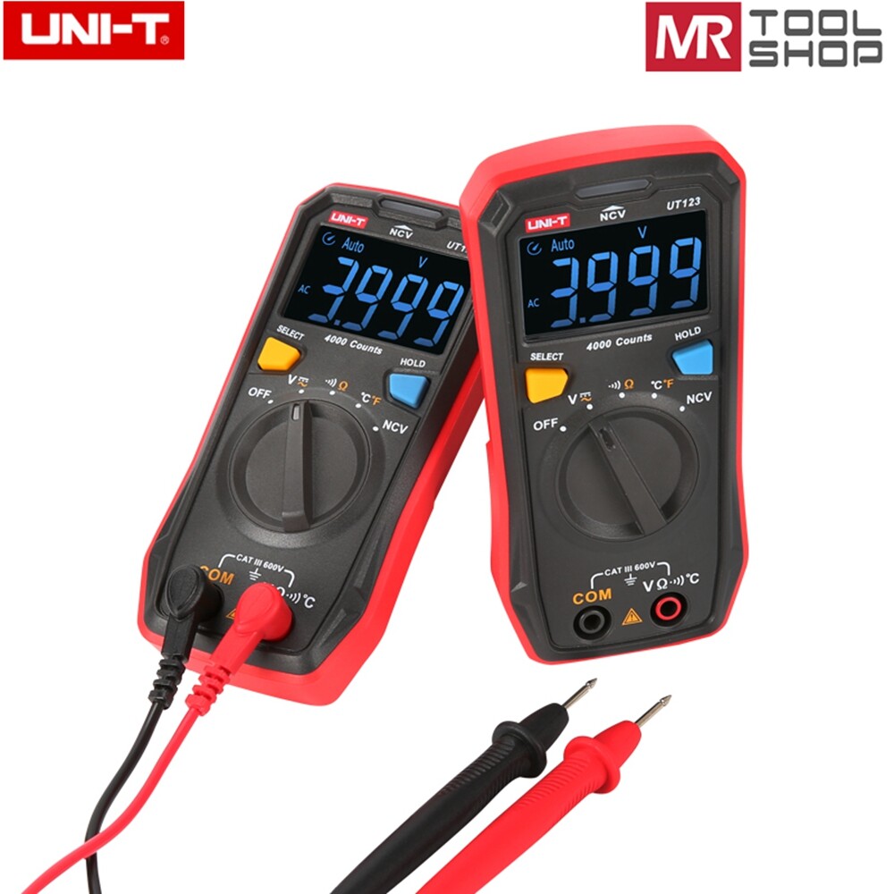 UNI-T Mini Digital multimeter AC DC Voltmeter Ohmmeter Temperature NCV Test EBTN