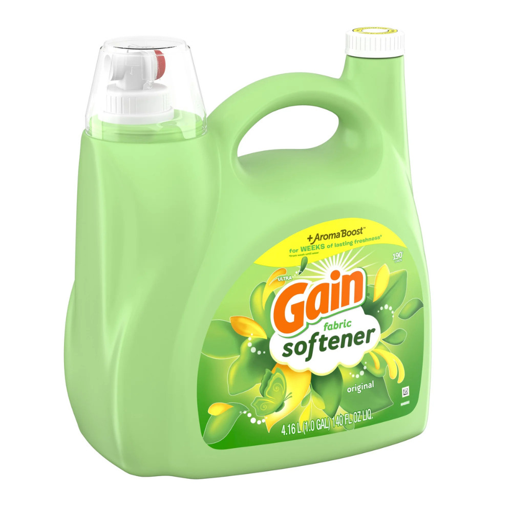 Gain Liquid Laundry Fabric Softener and Conditioner, Original Scent, 140 fl oz