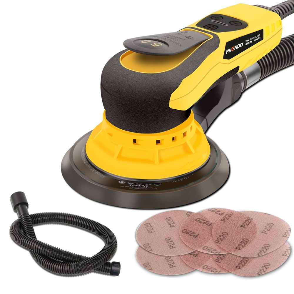 Electric Random Orbital Sander Brushless 350W 3A Multi-function Variable Speed C