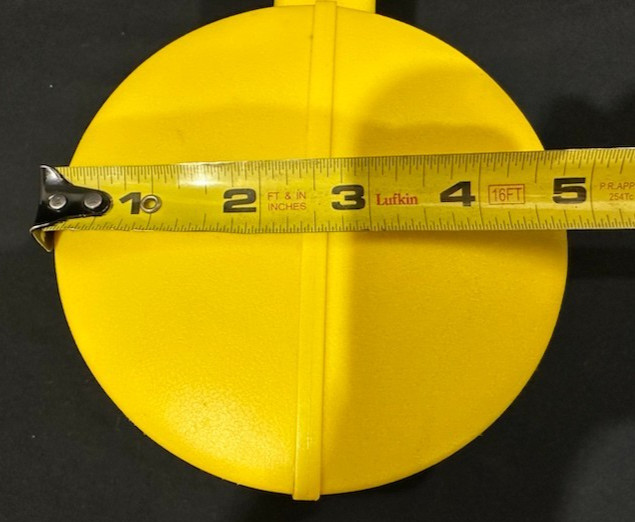 Yellow Rechargeable Spotlight with AC Charge Adapter Camping Boating RV