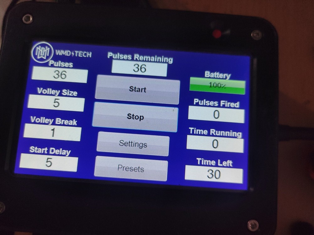 WMDTECH pulses screen control Volley | FedEx or DHL