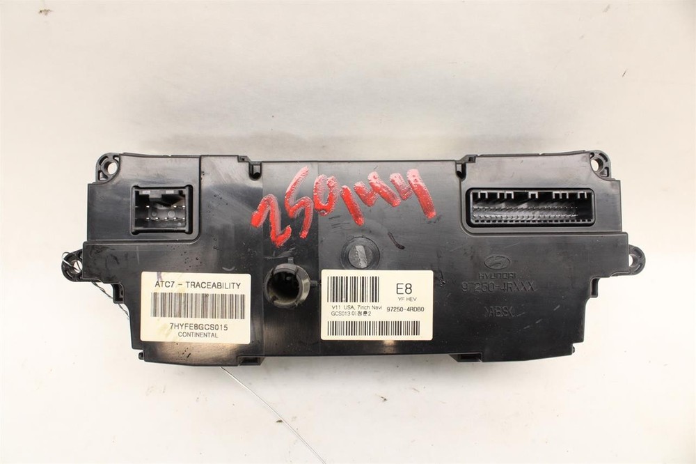 Used A/C Selector Switch fits: 2011 Hyundai Sonata w/navigation automatic temper