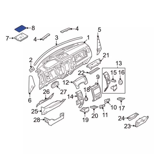 Genuine Ford Insert Mat 9L3Z15045G34BA