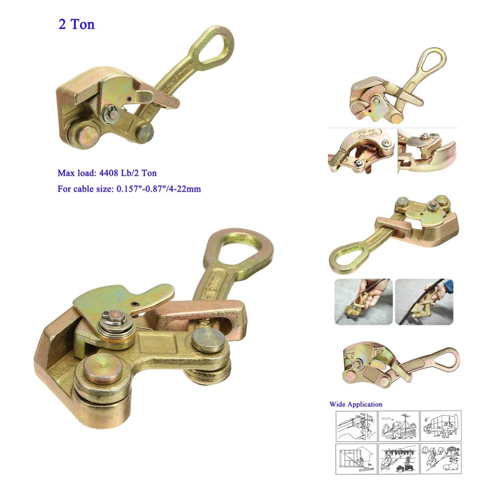Cable Grip Wire Gripper Steel Cable Puller Tool for Wire Rope,Pulling 4408 Lb...