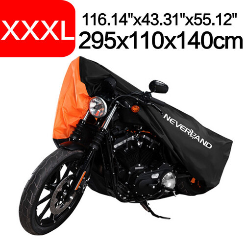 Motorcycle Cover Waterproof XXXL For Harley Davidson Heavy Duty UV Snow Storage