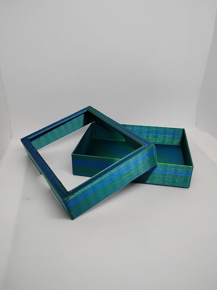 Multicolor Green Top Loader Trading Card Storage Box Display Stand Deck