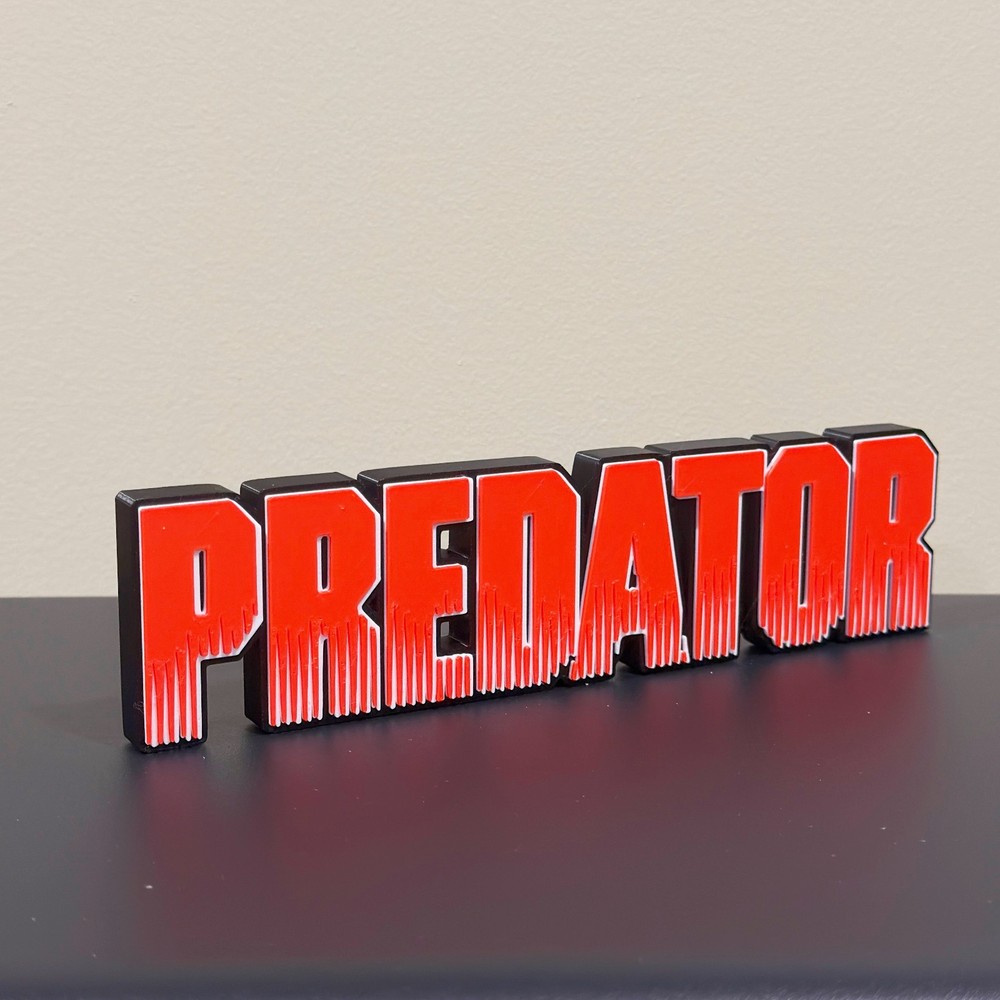PREDATOR Decor Sign 3D Printed Display