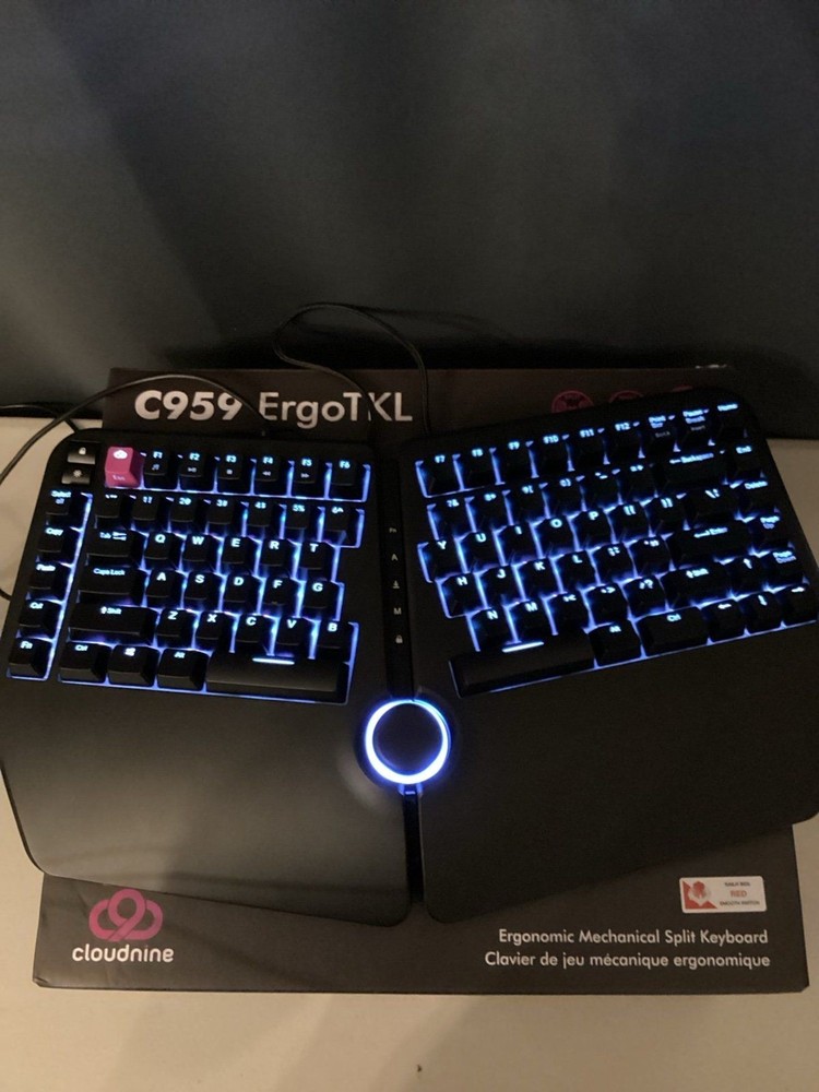 Cloud Nine ErgoTKL Ergonomic Split Mechanical Keyboard