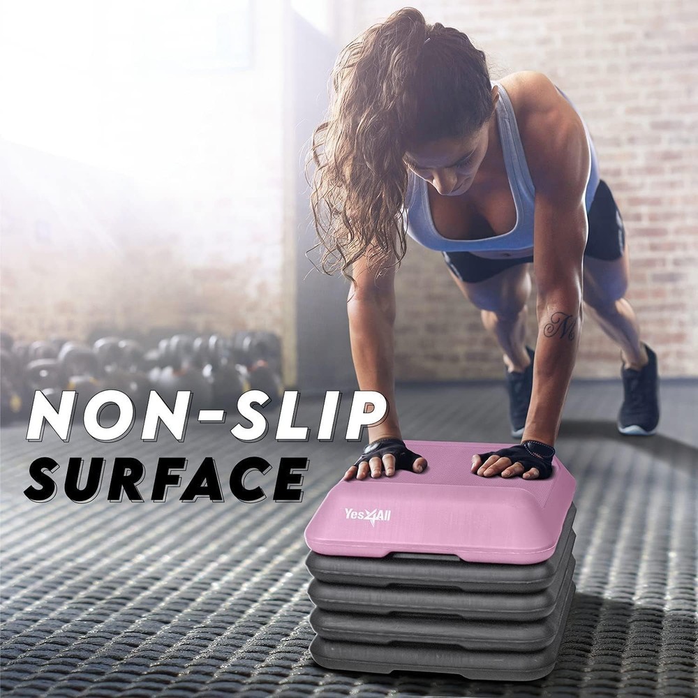 Aerobic Exercise Platform with 4"/6"/8"/10"/12" Risers