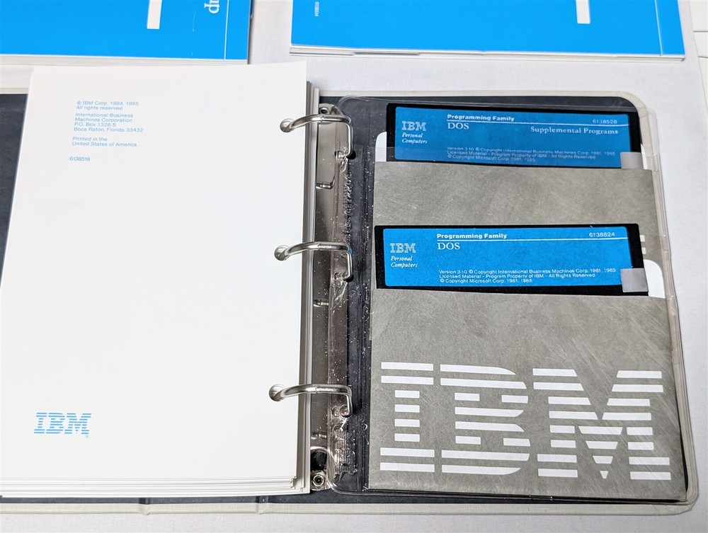 IBM Disk Operating System Version 3.10 1985: Vintage Software
