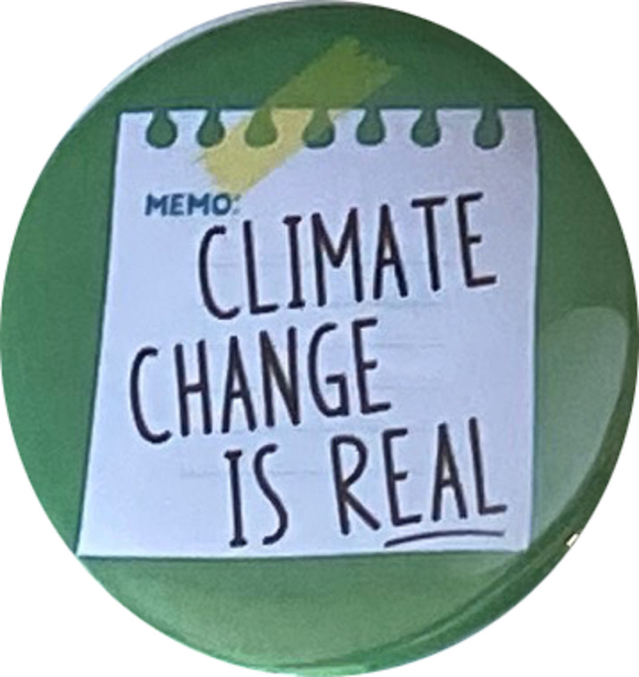 Climate Change Pins - Stop Climate Change buttons - Set of 8, 2.25 inches