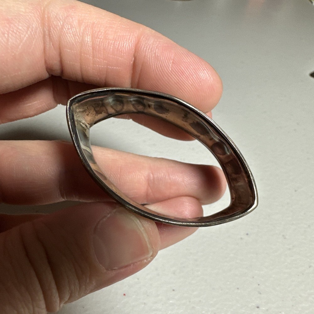 Vintage 800 Silver Napkin Ring Monogram