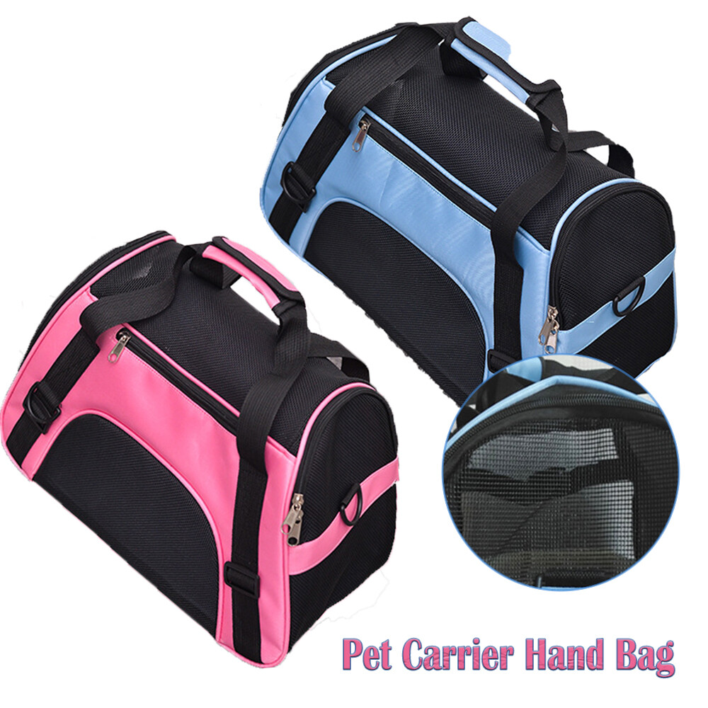 Pet Cat Carrier Hand Bag Soft Sided Breathable Travel Nylon Tote Case S M L