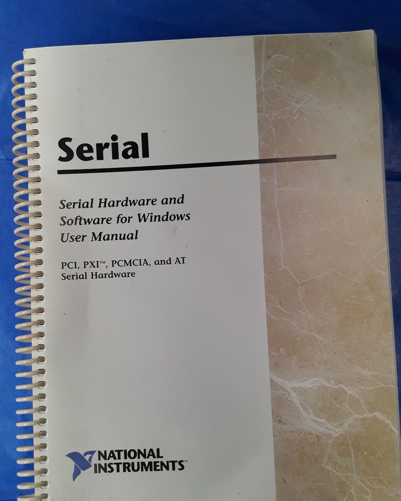 National Instruments Serial Hardware & Software For Windows User Manual