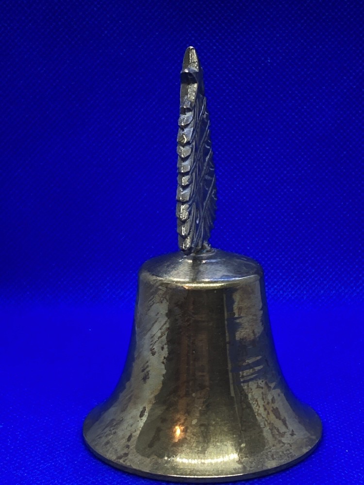BRASS BELL HOLIDAY TREE HANDLE 4” tall