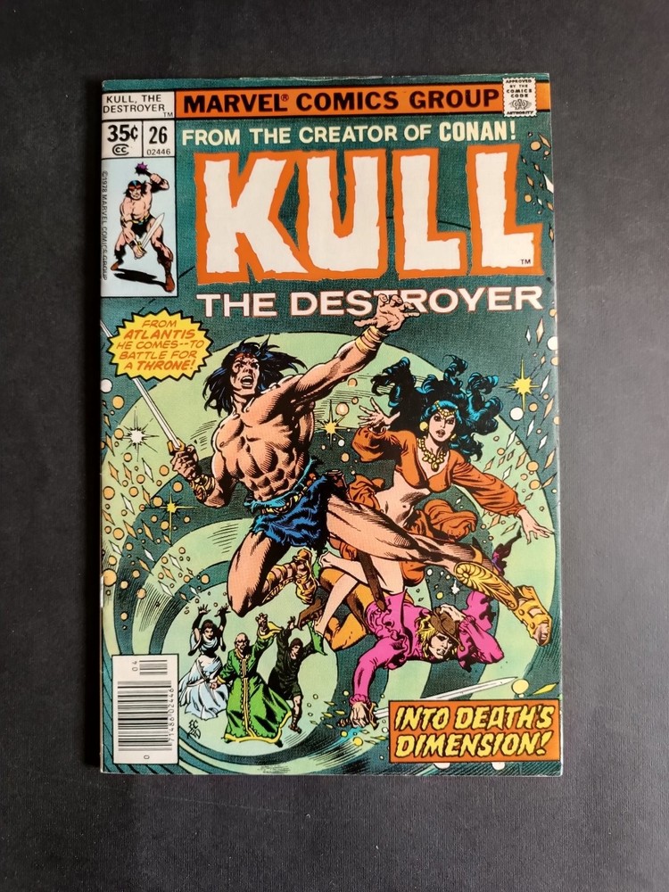 KULL THE DESTROYER INTO DEATH'S DIMENSION COMIC! No. 26 MARVEL COMICS (1978)