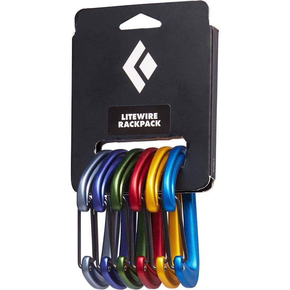 BLACK DIAMOND LiteWire Rackpack | Color-Coded One Size, Assorted (6-Pack)