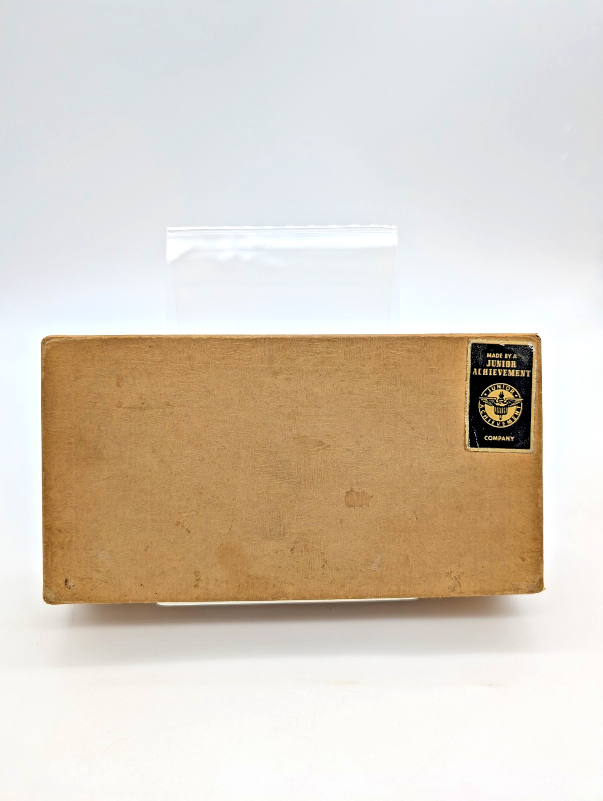 1950's Junior Achievement Brass Pen Desk Office Holder, Pen Tray MCM Made USA