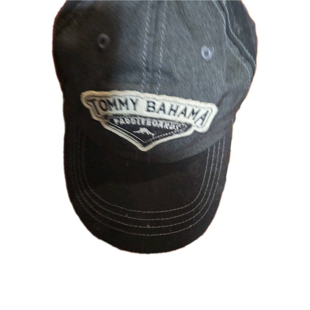 Tommy Bahama Paddleboard Hat Cap OSFA Black Adjustable Cool Operator Recipe