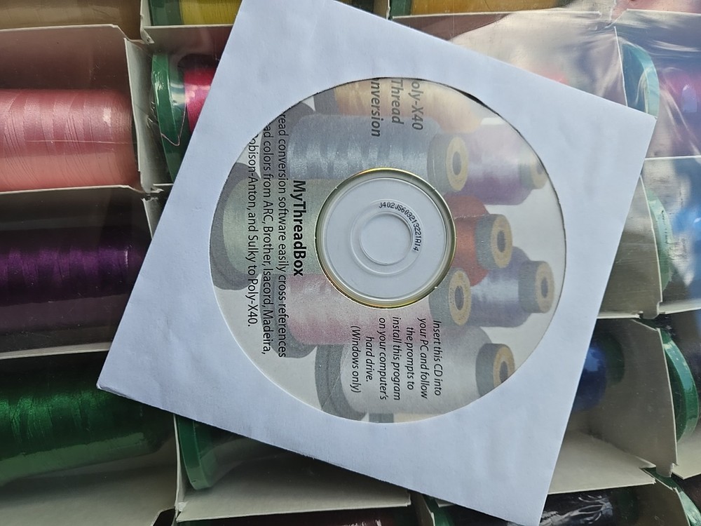 Poly X40 Embroidery Thread Kit, Spools Color-Fast Polyester