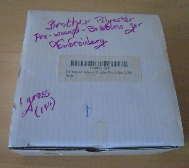 Prewound Embroidery Bobbins Size A Polyester 1-BOX 144pcs