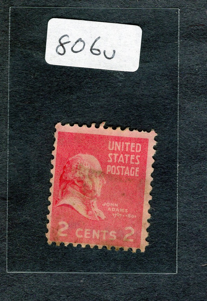 1938 Stamp #806 John Adams Used