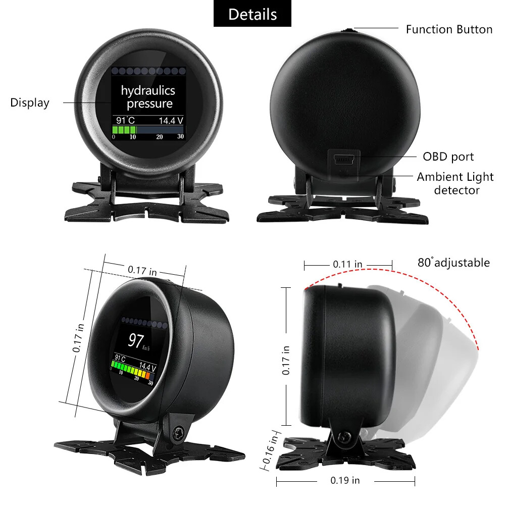 Automotive on-board Computer Car Digital Driving Computer Display Speedometer