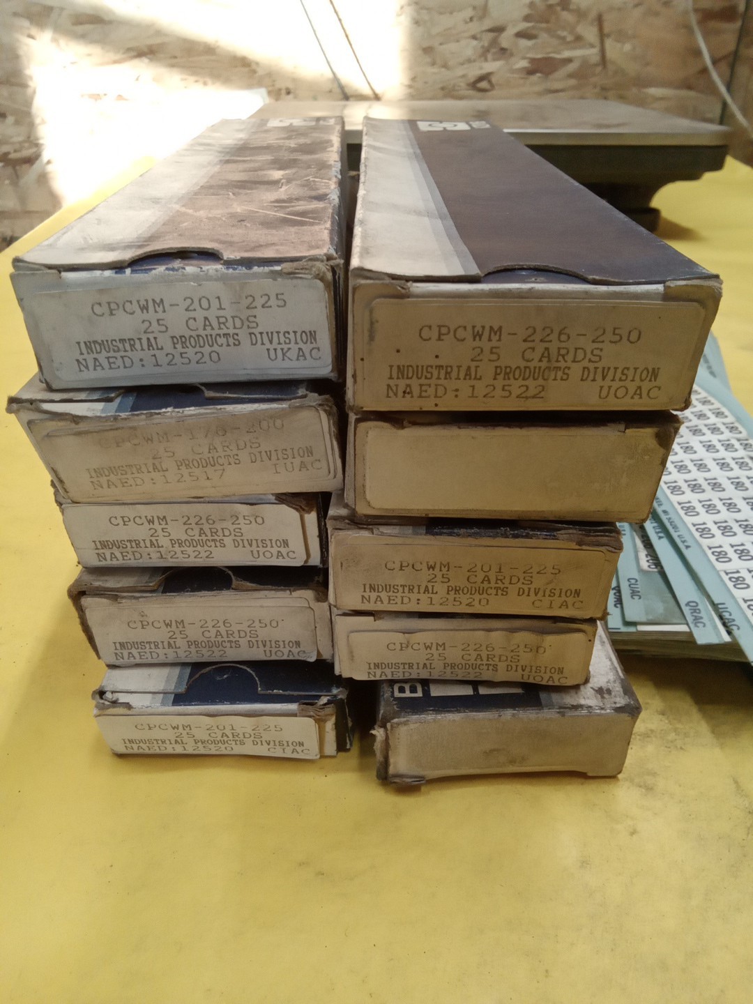 Brady Wire & Cable Marker Labeling Cards 8 Boxes & 1 Open Box