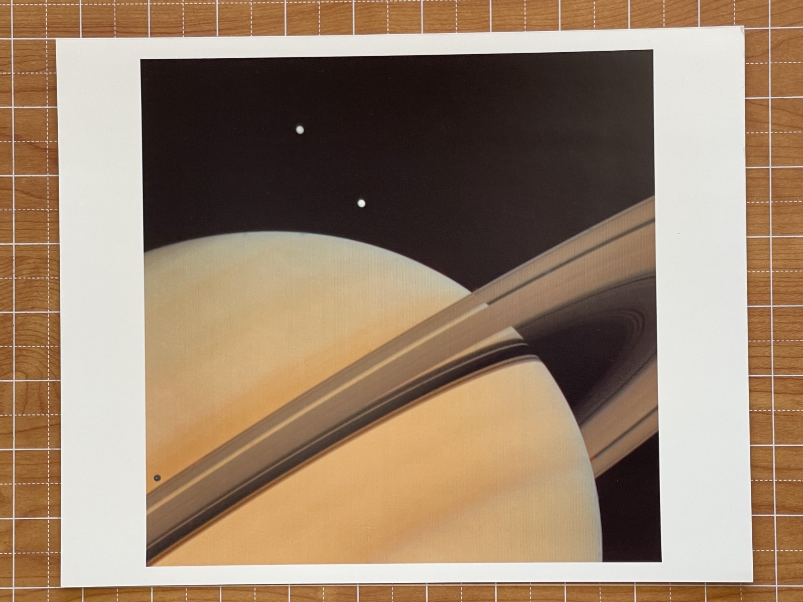 VINTAGE SPACE NASA PHOTO SATURN VOYAGER JPL KODAK PAPER