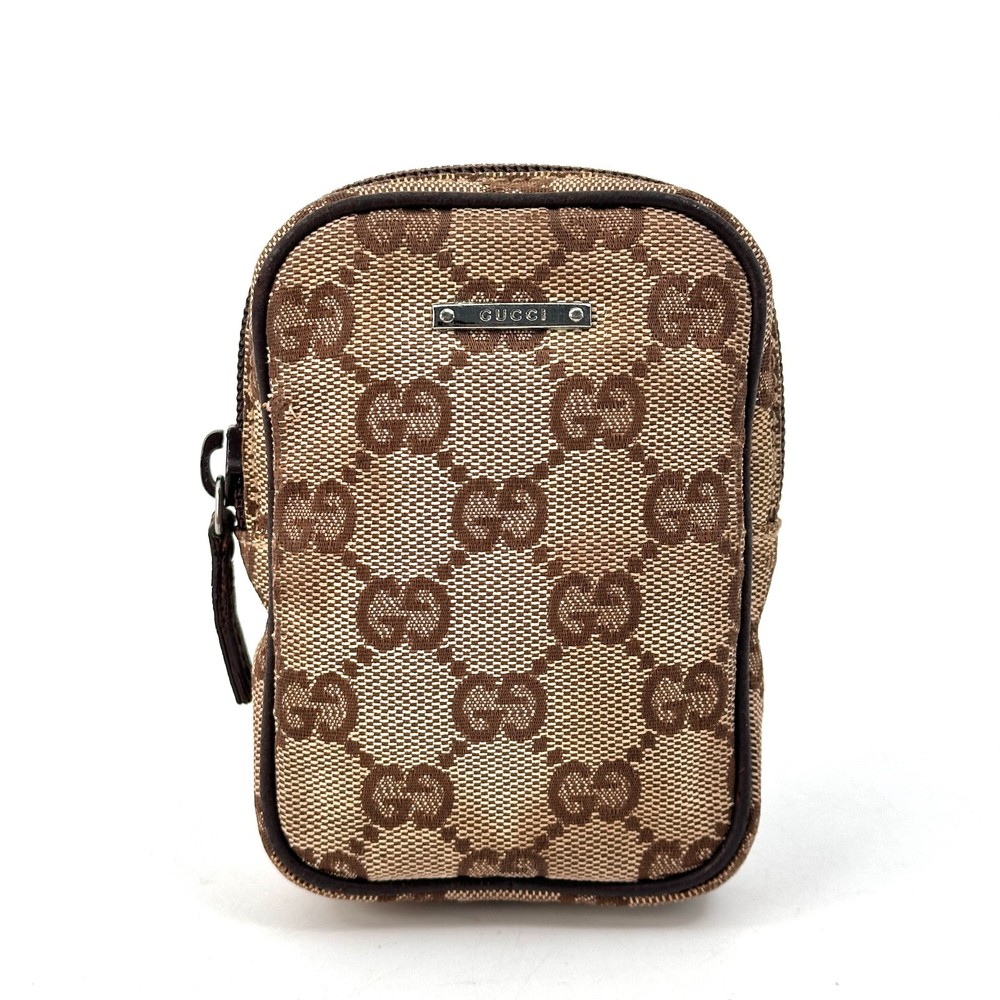 GUCCI Cigarette Case GG Canvas Authentic