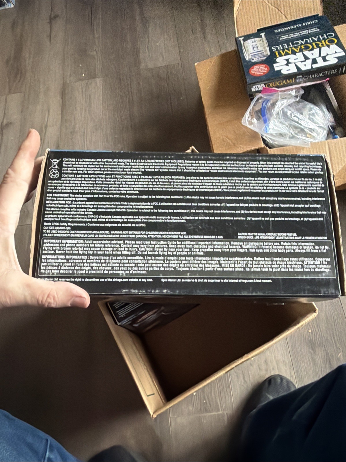 Star Wars AIR HOGS Tie Fighter Drone with Remote (Read Details)