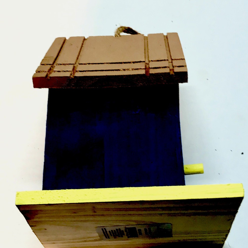 Custom 4 X 4 Painted Bird House (New)
