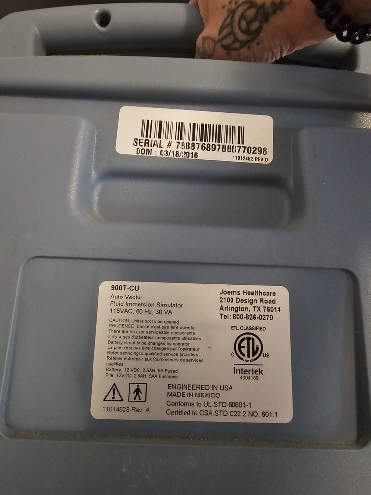 Joerns Dolphin Fluid Immersion Simulation Matress System