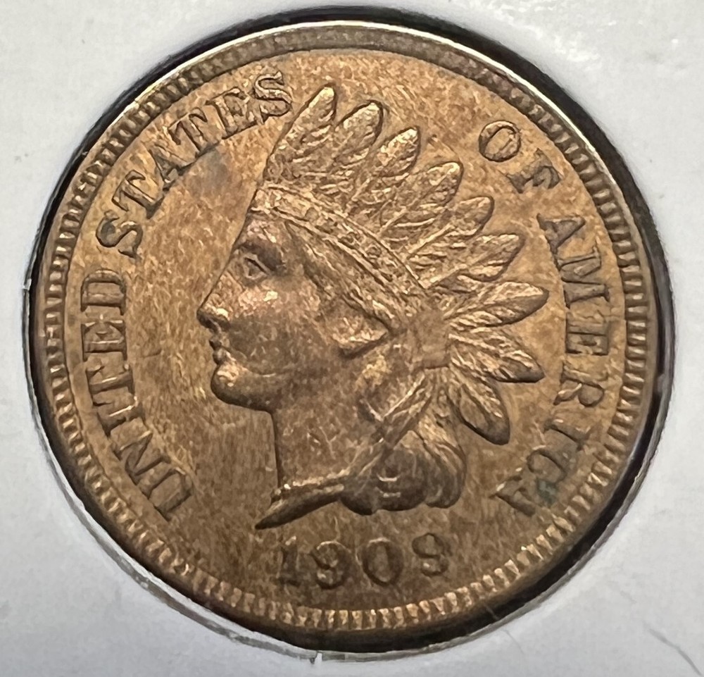 1909 INDIAN HEAD CENT GRADES CHOICE UNCIRCULATED BROWN  #C15838