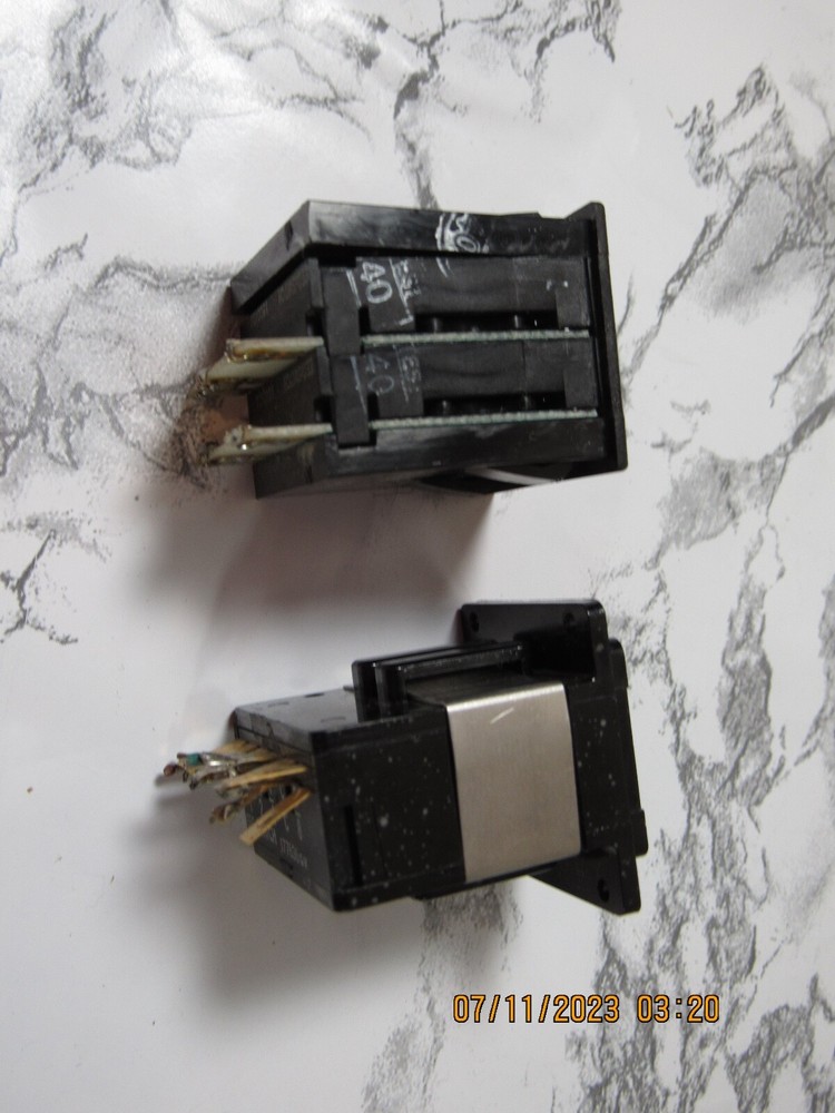 Qty. 2 EECoSwitch Panel Digit Counters Analog Single & Double Digit