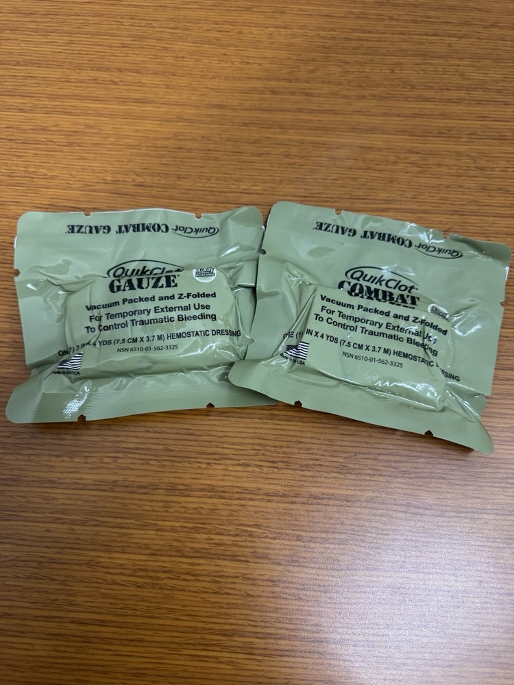 Quick Clot Combat Gauze Twin Pack IN DATE