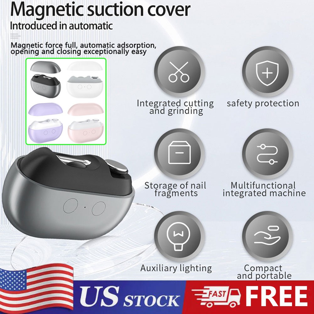 Smart Nail Clipper With Built In LED Light Integrated Nail And Smooth Function