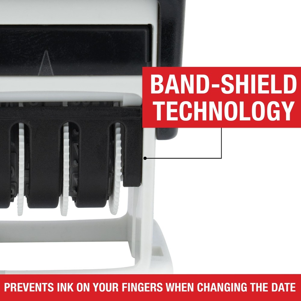 - S120 Self-Inking Date Stamp - Black Color