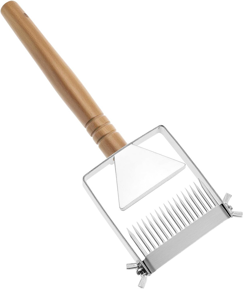 Adjustable Honey Uncapping Fork 304 Stainless Steel Scraper Beekeeping Tool Uses