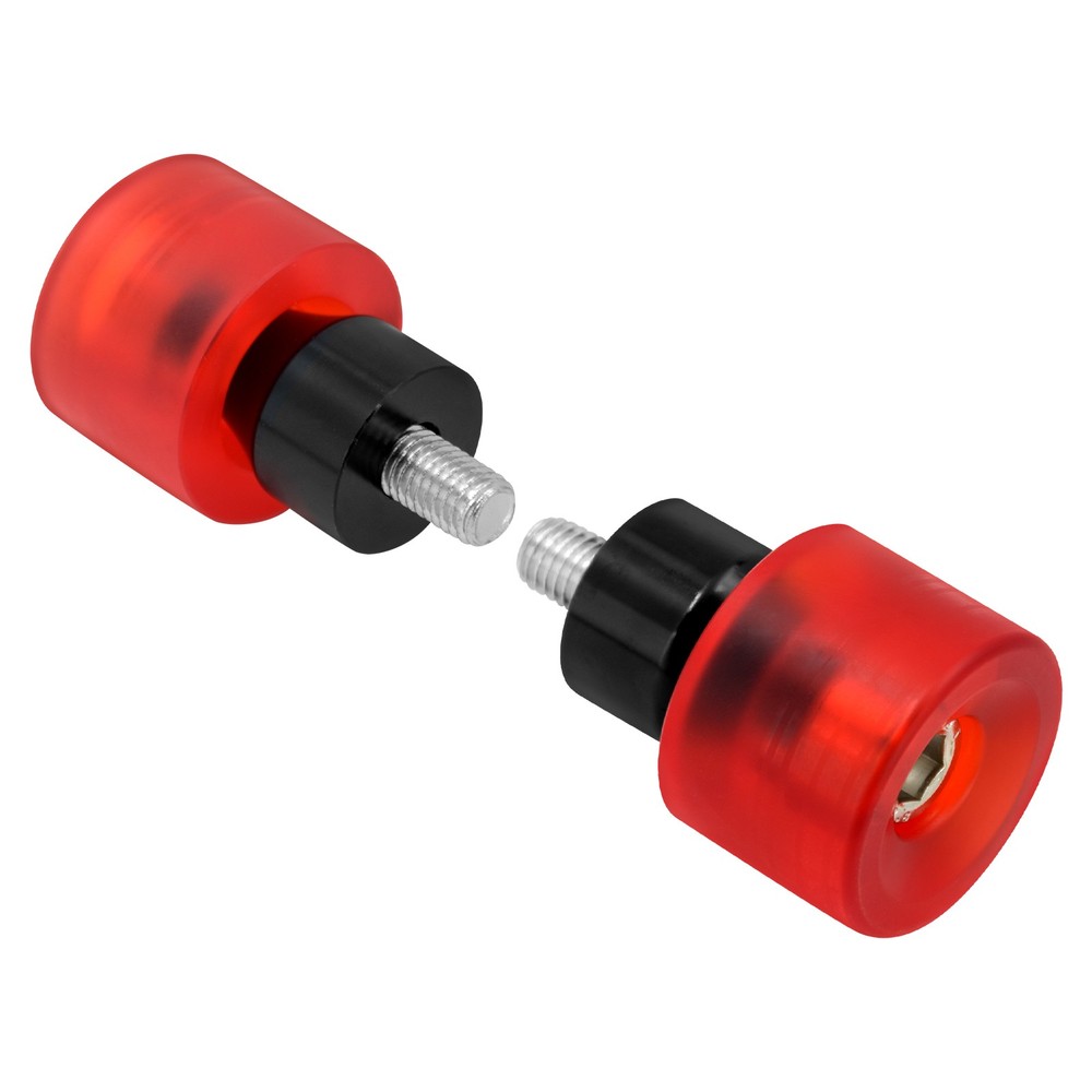 2x Engine Protective Guards Crashs Bars Red M12 End Balls Protector For Harley