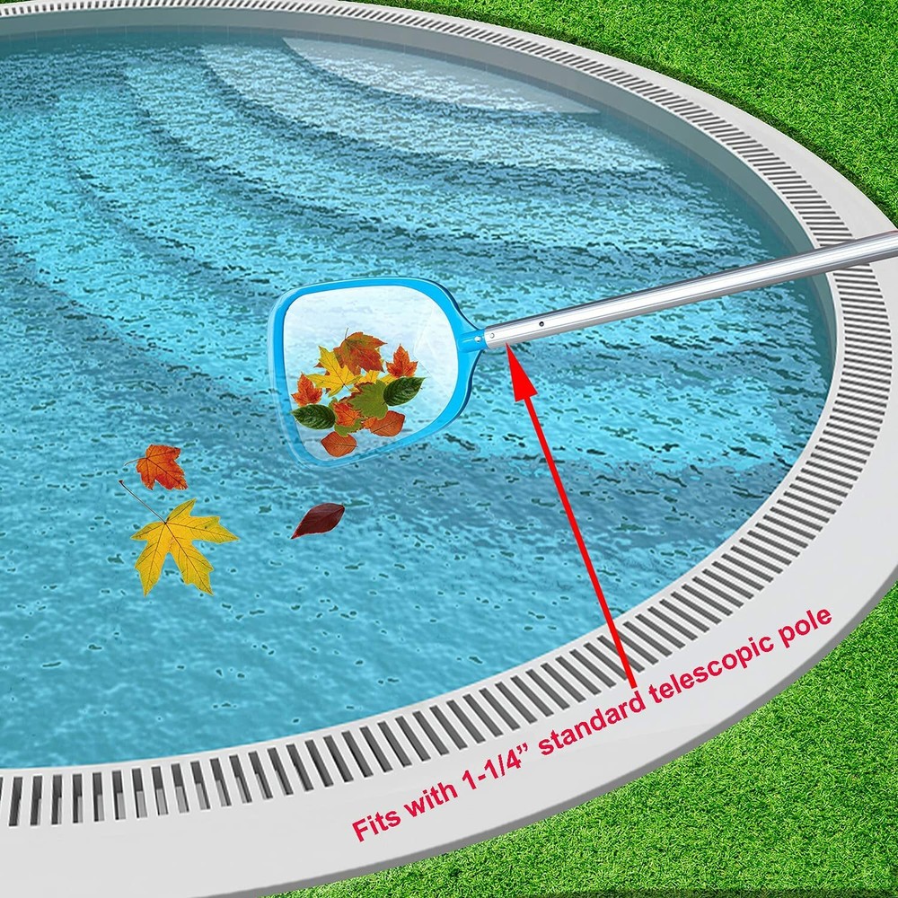 Pool Spa Leaf Skimmer Net with White Ultra Fine Mesh