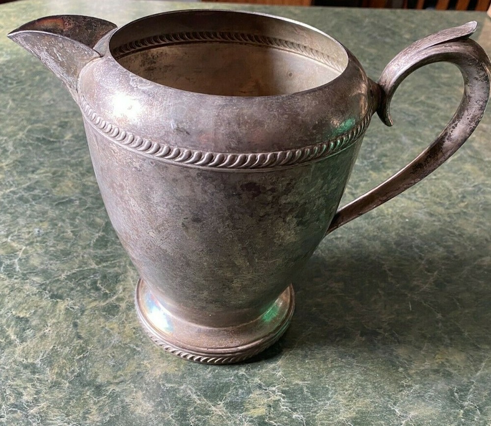 B Rogers Silverplate #1607 Water Pitcher  7" Tall